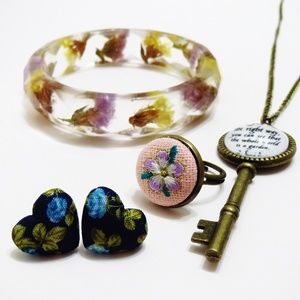 Secret Garden Floral Jewelry Bundle